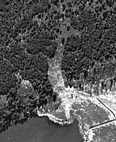 Flygfoto över Kvisthamrabacken 1960