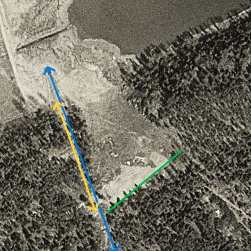 Ny bygellift 1971 med liftgata