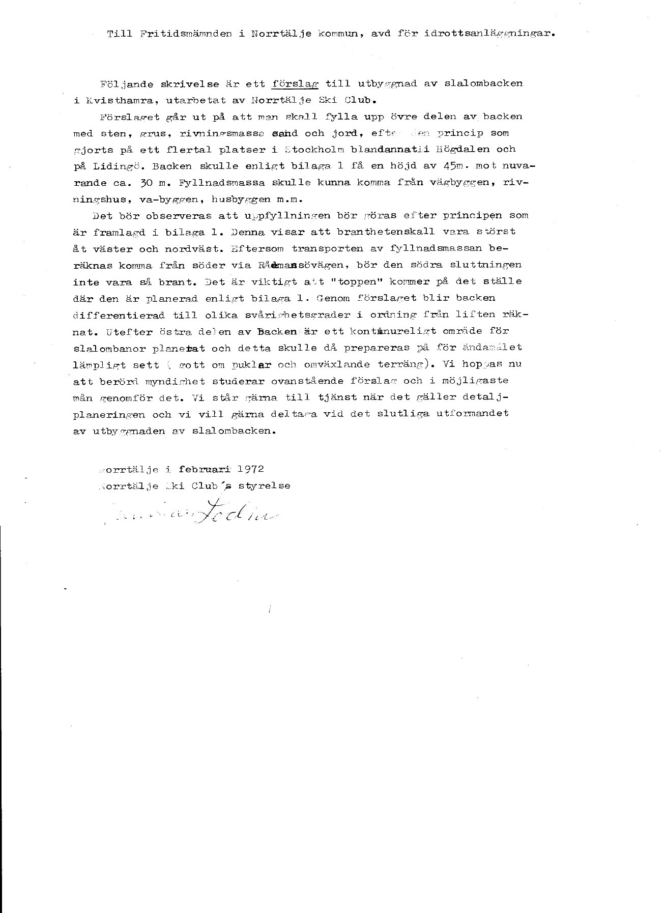Förslag till höjning 1972
