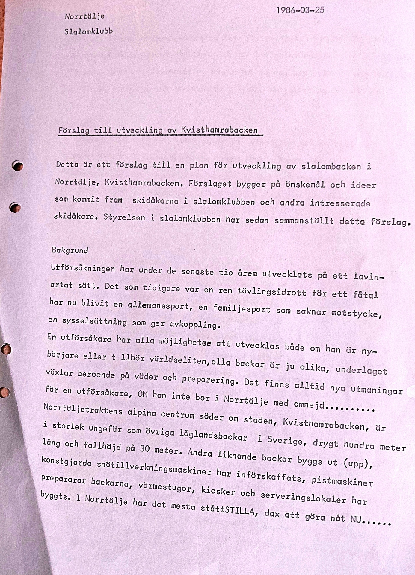 Förslag till höjning 1986