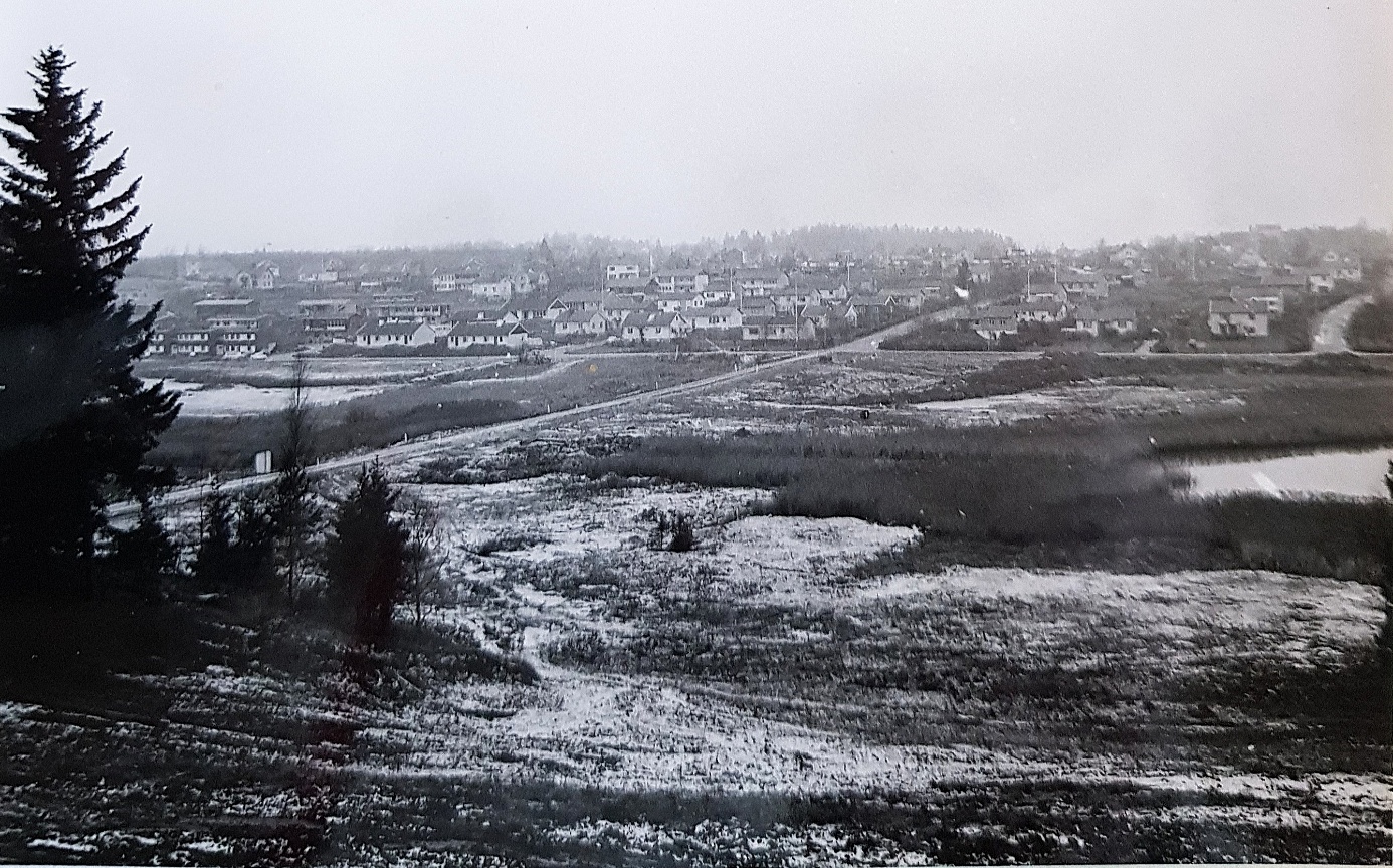 Backen under breddning, troligen 1967-68